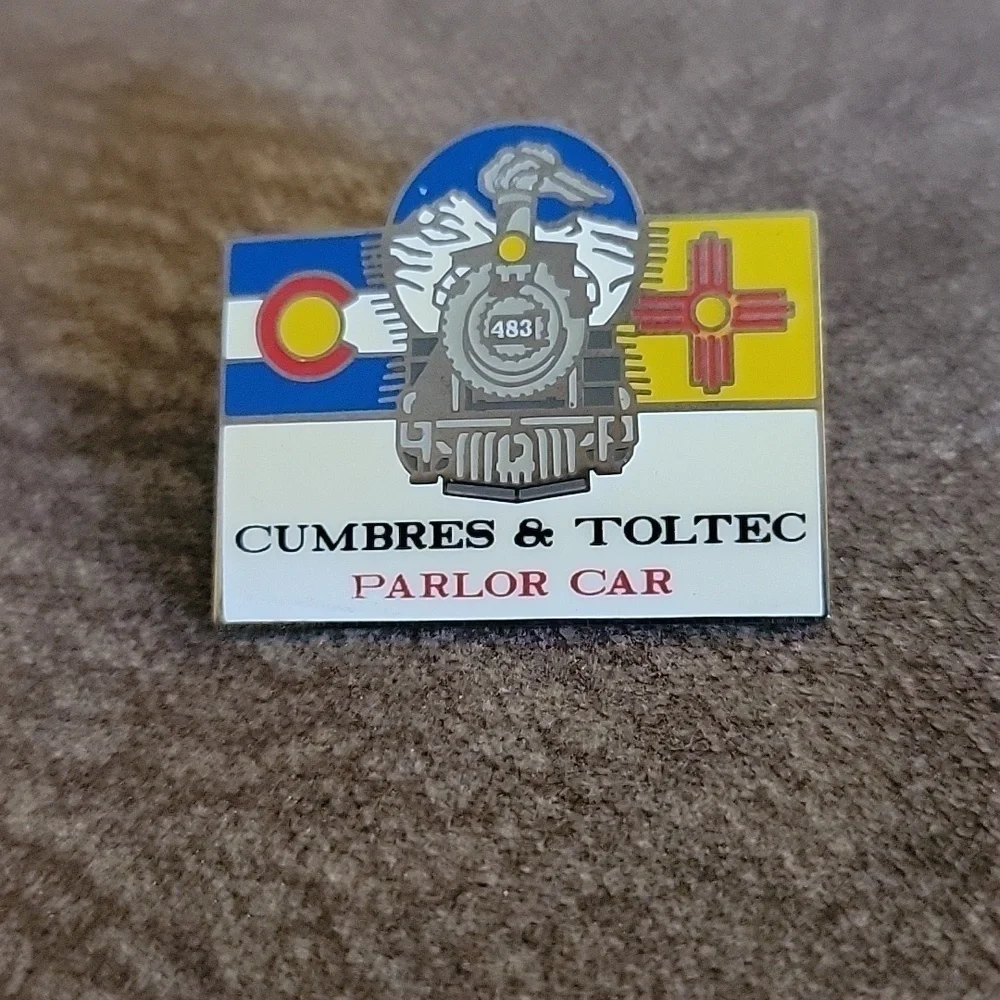 5/$25 CUMBRES & Toltec Parlor Car Historic Landmark Hat Lapel Pin